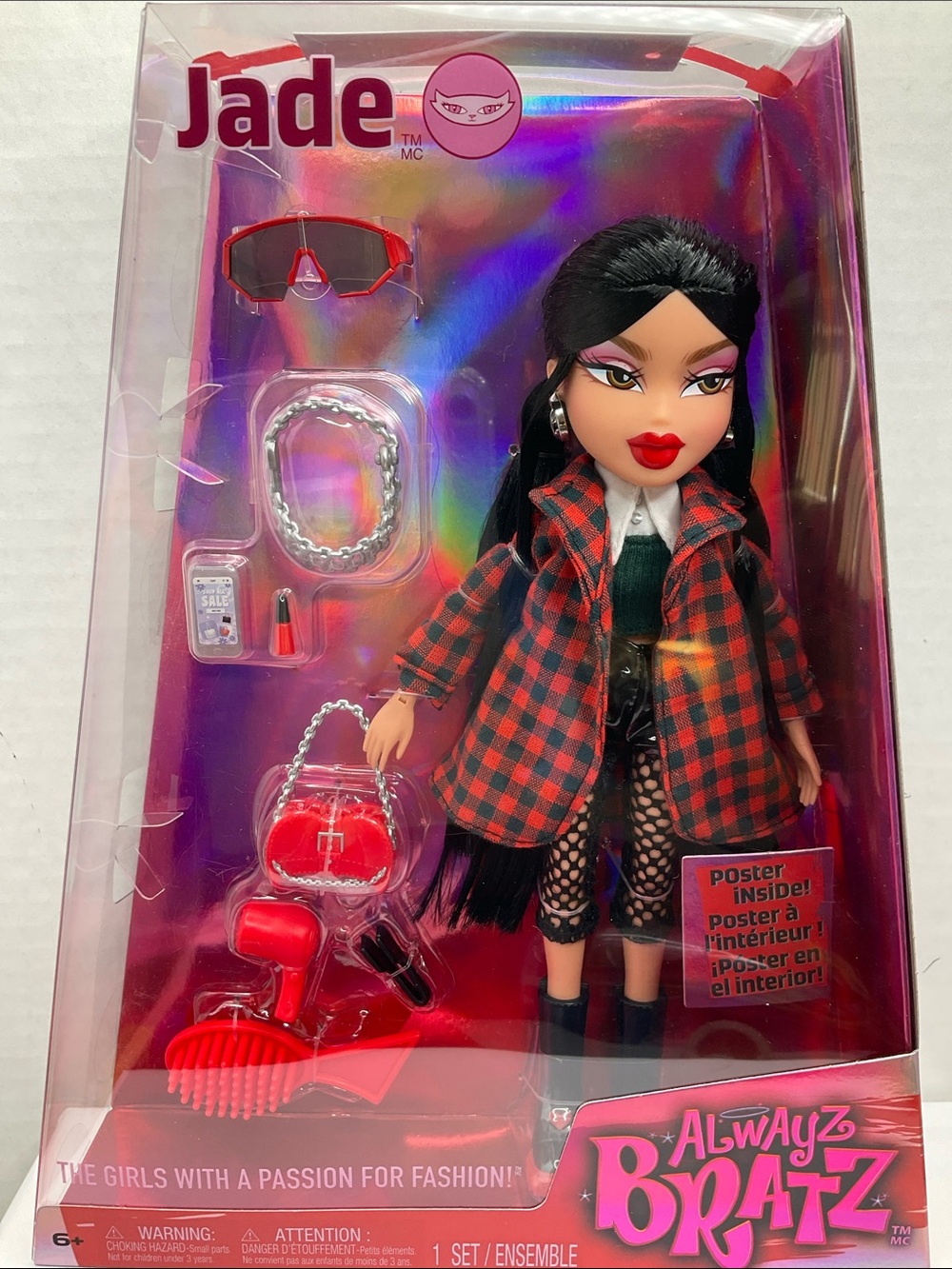 Jade Bratz Doll - Red Plaid Outfit